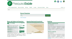 Desktop Screenshot of pesquisasaude.saude.gov.br